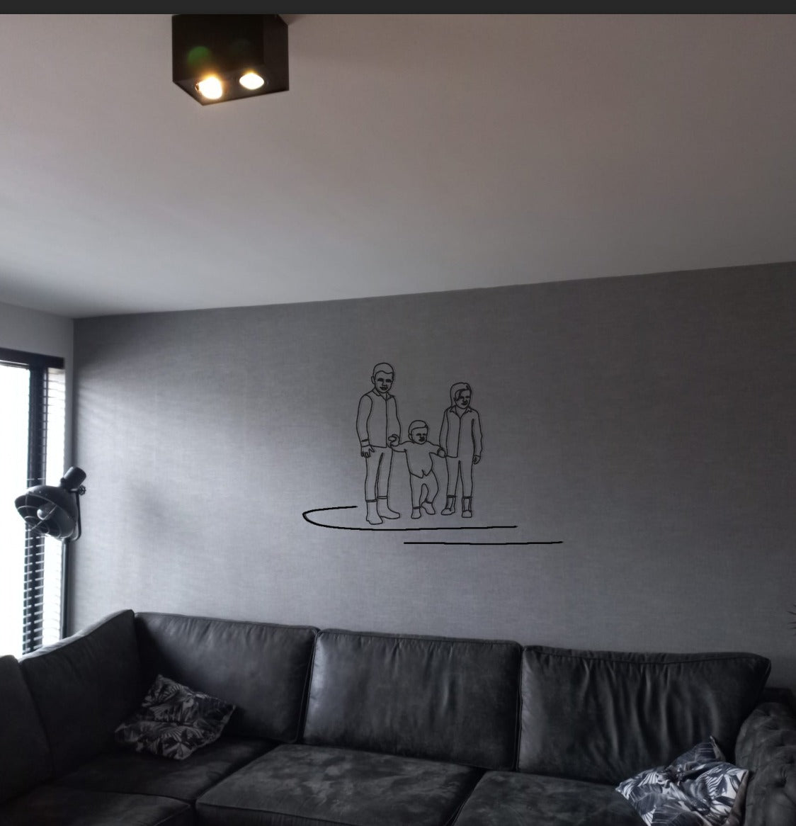 Line Art - van jouw geliefde, kinderen of huisdier