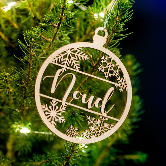 kerstbal met naam kopen
