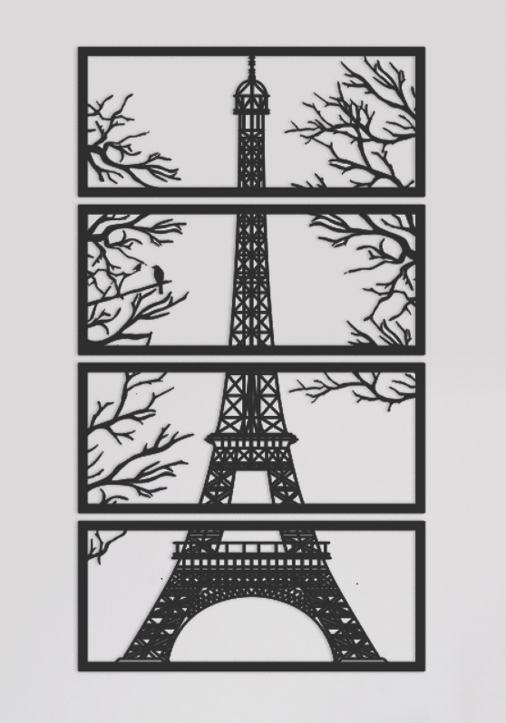 LSRDSGN - Eiffeltoren - Wanddecoratie- Parijs